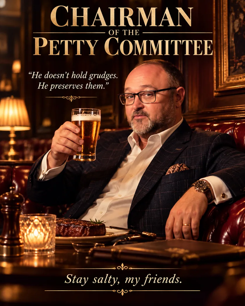 Chairman of the petty committee satirical poster